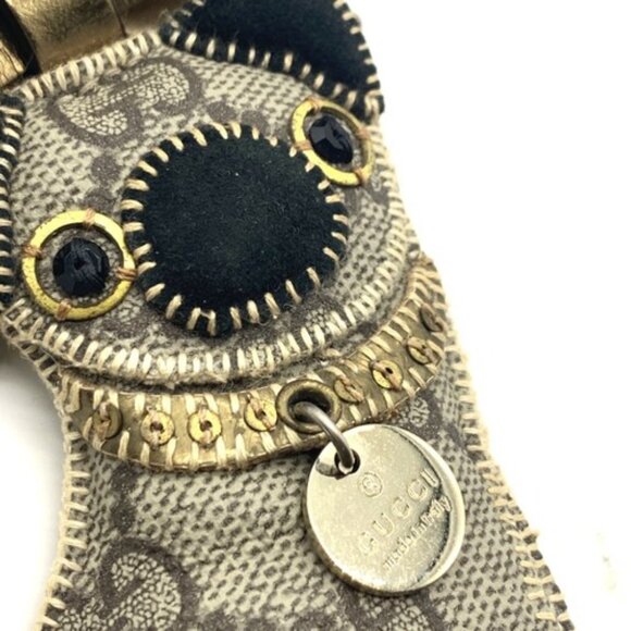 Authentic Gucci GG Plus Guccioli Oliver Dog Pug Keychain Charm - Picture 4 of 16